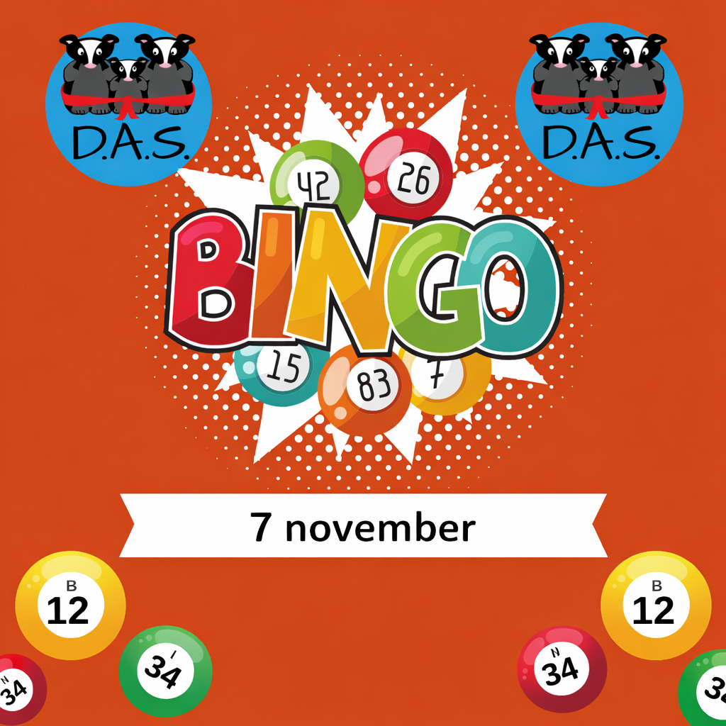 Poster van Bingo met DAS 7 november