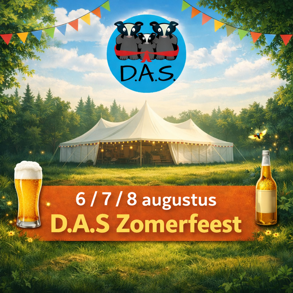 Poster van DAS zomerfeest 2026